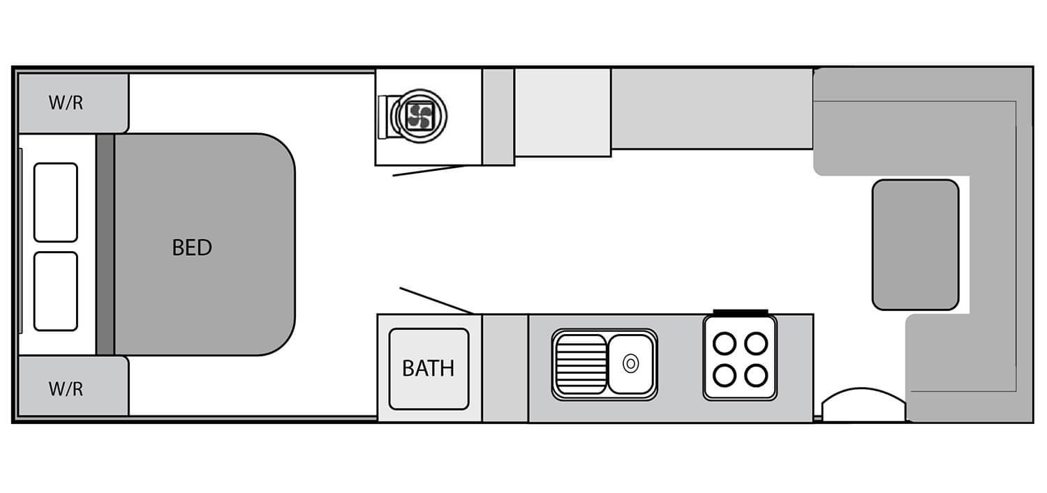 21’6 Roadside Kitchen Club Lounge Ensuite floorplan