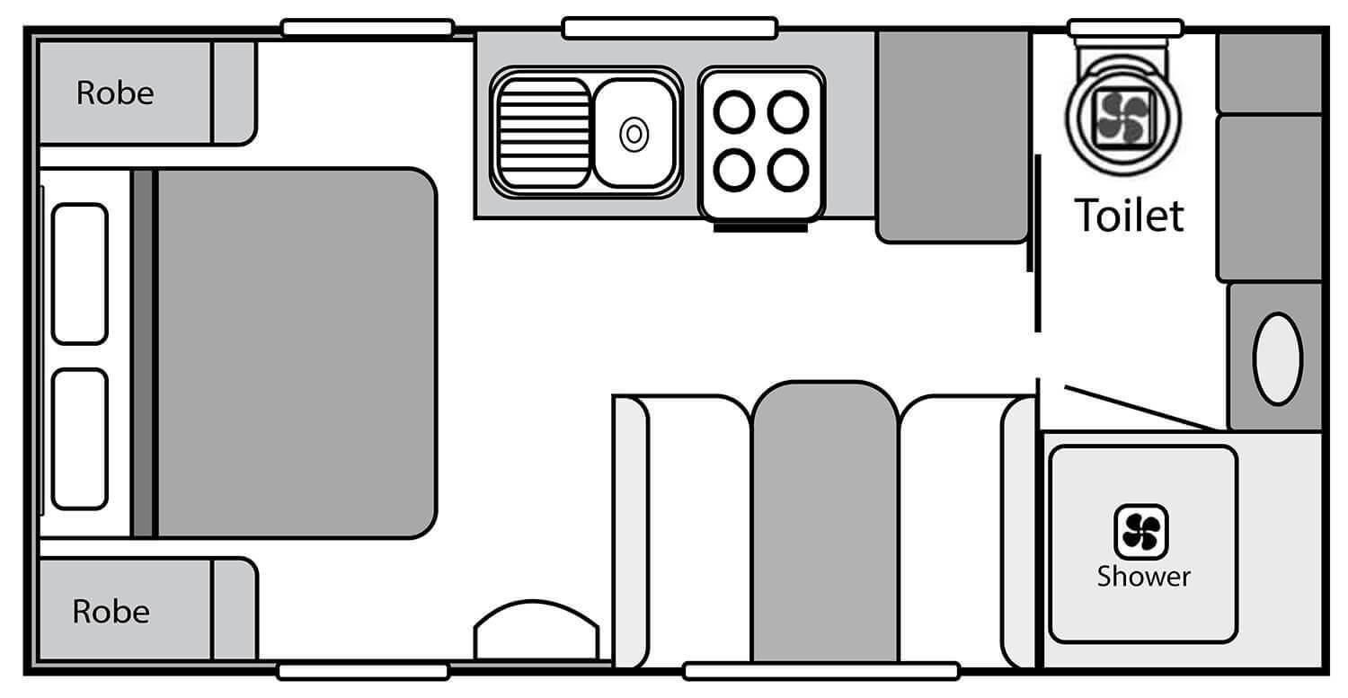 17’6 Roadside Kitchen Single Axle floorplan